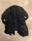 {{ClientCode}} BLACK VIGORELLA BUTTON BACK CARDIGAN, M/L