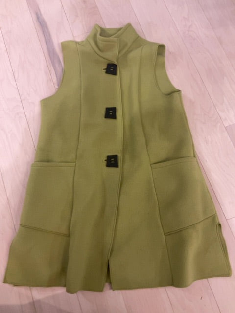 GREEN JANSKA FLEECE VEST M
