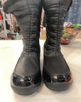 {{ClientCode}} BLACK WEATHERPROOF SNOW BOOTS, 9