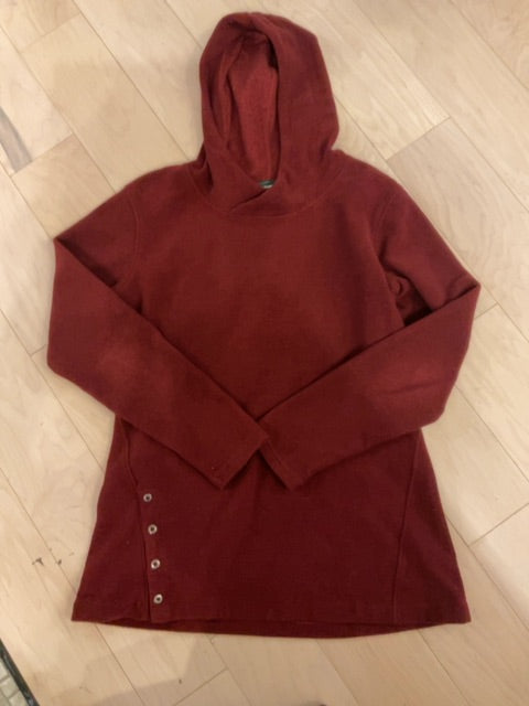 BURGUNDY MOUNTAIN KHAKIS HOODIE L