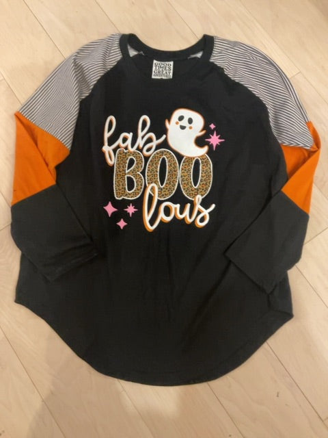HALLOWEEN GOOD TIMES &amp; GREAT ADVENTURES LONG SLEEVE TEE SHIRT XL