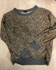 {{ClientCode}} LEOPARD SPLENDID SWEATSHIRT, XL