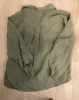 {{ClientCode}} SAGE GREEN MINE LONG SLEEVE LINEN SHIRT, L