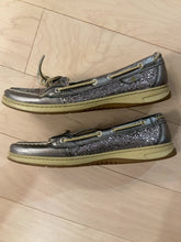 Load image into Gallery viewer, {{ClientCode}} SILVER SPERRY BOAT LOAFERS, 11
