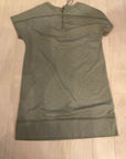 {{ClientCode}} OLIVE GREEN CHICOS KNIT DRESS W/POCKETS, 2