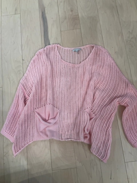 PINK TEMPO PARIS Boxy sweater ONE SIZE