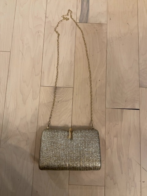 GOLD UNKNOWN RATTAN CLUTCH