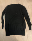 GRY/BLK J CREW COLORBLOCK SWEATER S