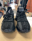 {{ClientCode}} BLACK STEVE MADDEN SPARKLY SNEAKERS, 7