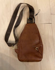 BROWN ALBA SLING BAG