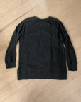 {{ClientCode}} BLACK JAG SWEATSHIRT tunic with snaps, XL