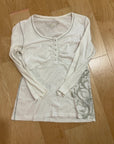 WHITE KUHL LONG SLEEVE HENLEY M