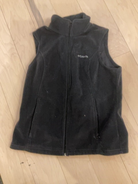 BLACK COLUMBIA FLEECE VEST M