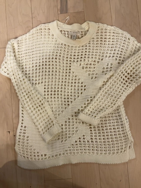 CREAM KENAR SWEATER M