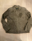 {{ClientCode}} GREEN ALFANI SUEDE JACKET, XL