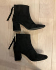 {{ClientCode}} BLACK UNKNOWN ANKLE BOOTS, 8.5