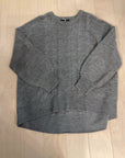 {{ClientCode}} GREY RYAN WYLDE CABLE KNIT SWEATER, 1X