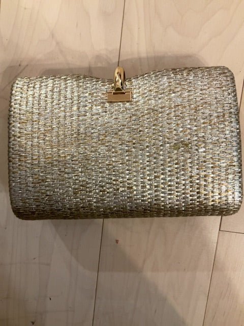 GOLD UNKNOWN RATTAN CLUTCH