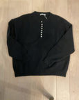 {{ClientCode}} BLACK MISS SPARKLING BUTTON SWEATER, XL