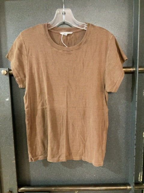 BROWN Splendid SHORT SLEEVE SHIRT L