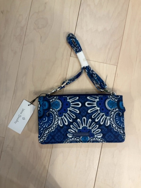 BLUE FLORAL VERA BRADLEY WALLET PURSE