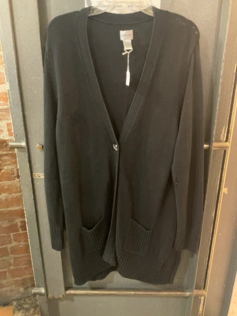 BLACK CHICOS OPEN FRONT CARDIGAN