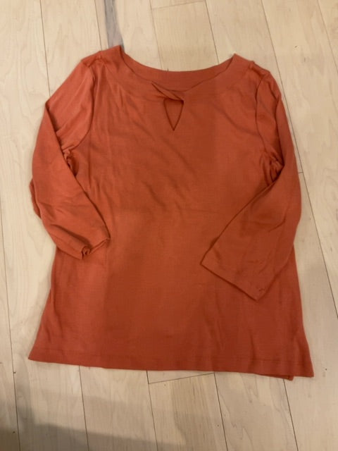 TERRA COTTA CHICOS 3/4 SLEEVE SHIRT XL