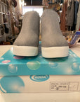 {{ClientCode}} GREY SODA WEDGE SNEAKERS, 9