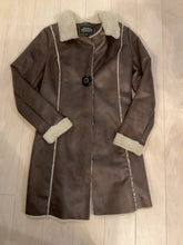 Load image into Gallery viewer, {{ClientCode}} BROWN MONTANACO FUR TRIM LEATHER JACKET, M
