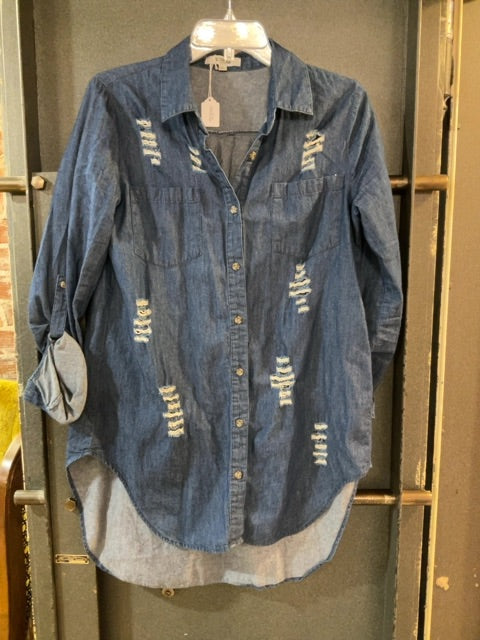DENIM ACTIVE USA LONG SLEEVE SHIRT S