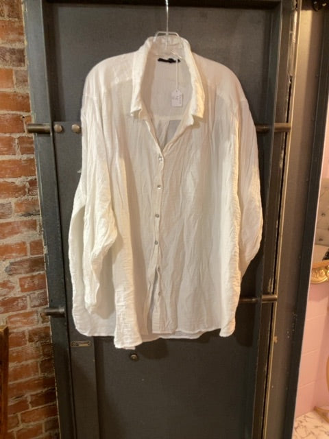 WHITE JANE + DELANCEY LONG SLEEVE SHIRT 3X