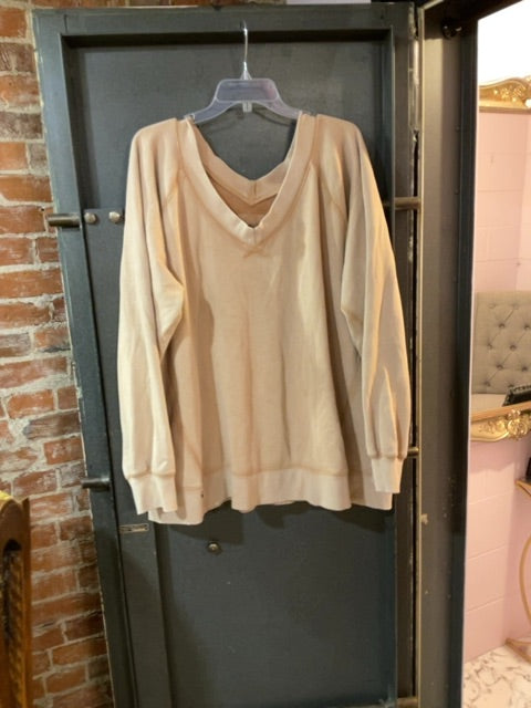 TAN AERIE SWEATSHIRT XXL
