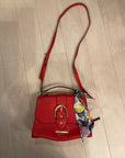 {{ClientCode}} RED ANNE KLEIN SATCHEL