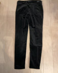 {{ClientCode}} BLACK PRINCIPLE VELVET PANT, 28