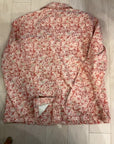 {{ClientCode}} RED FLORAL EDDIE BAUER BLAZER, 2XLT