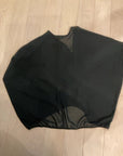 {{ClientCode}} BLACK MISS TINA SHEER DOLMAN S/S SHIRT, XL