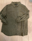 {{ClientCode}} OLIVE GREEN Charlie B BUTTON DOWN LONG SLEEVE, L