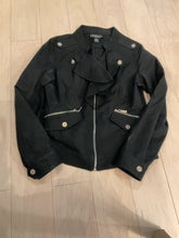 Load image into Gallery viewer, {{ClientCode}} BLACK KATHERINE MOTO JACKET, M
