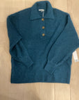 {{ClientCode}} TEAL DEX COLLARED SWEATER, XL