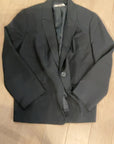 {{ClientCode}} BLACK Jones Studio ONE BUTTON BLAZER, 18W