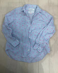 {{ClientCode}} BLUE/PINK HEARTS FRANK & EILEEN BUTTON DOWN LONG SLEEVE, S