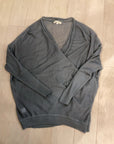 {{ClientCode}} GREY INDIGENOUS ALPACA AND SILK SWEATER, L