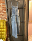 {{ClientCode}} DENIM WHITE LABEL BIB OVERALLS, S