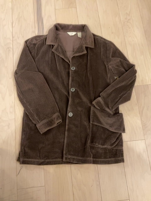 BROWN J JILL CORDUROY SUIT S/8T