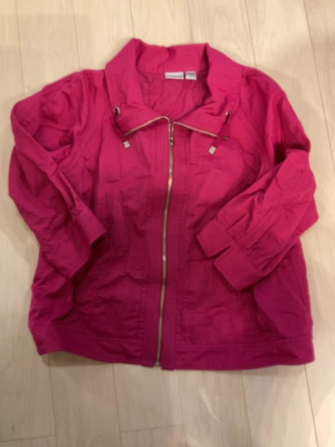 {{ClientCode}} HOT PINK CHICOS JACKET, 3